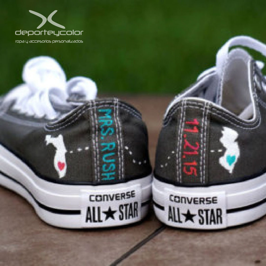 personalizamos tus zapatillas bambas tipo converse - impresión - imagen